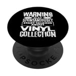 Un collectionneur de disques parle spontanément de sa collection de vinyles PopSockets PopGrip Adhésif