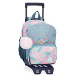 MOVOM Bagages pour fille « Give Yourself Time » - Sac messager, bleu, Taille unique, Sac à dos 28 + trolley