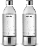 Aarke 2-Pack PET Bottles for Sparkling Water Maker Carbonator 3, BPA Free with D