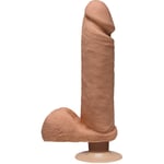 The d by doc johnson dual density dildo perfect d avec ballees vibrant 8 caramel