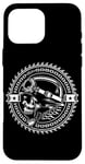 Coque pour iPhone 16 Pro Max Casque de motard Weekend Warrior Moto Gear & Chaînes