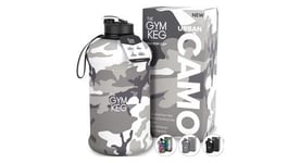 The gym keg bouteille d eau de sport  2 2 l  avec manchon isotherme