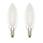 E14 Dimmable Led Candle Bulb,C35 SES Small Edison Screw,4w Equivalent 40w, Warm White 2700K,Pack of 2