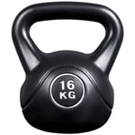 16kg Kettlebell HDPE Coated Heavy Weights Fitness for Home Gym Exercise Workout