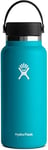 HYDRO FLASK - Water Bottle 946 ml (32 oz) - Vacuum Insulated Stainless Steel Water Bottle Flask with Leak Proof Flex Cap with Strap - BPA-Free - Wide Mouth - Laguna