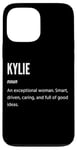 Coque pour iPhone 13 Pro Max Kylie Gifts Nom une femme exceptionnelle