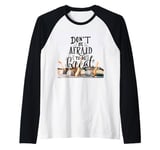 Motivation - Dont Be Afraid to be Great - Positive lettering Raglan Baseball Tee