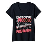 Womens Proud Member of the Piccolo Persuasion Piccolo V-Neck T-Shirt