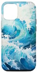 iPhone 15 Pro Blue Sea Ocean Waves Case