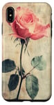 Coque pour iPhone XS Max Rose grunge douce subtile florale vintage