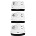 Beldray Flat Fan Heater 3 Set Adjustable Thermostat Cool-Air Function Portable