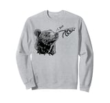 Boop Bear Black Grizzly Bears Cool Park Funny Men Women Kids Sweatshirt