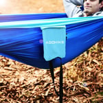 fgjhfghfjghj Portable Double Cam Hamac Parachute Nylon Tissu Slee Swing Hamac pour Extérieur Randonnée Voyage Plage