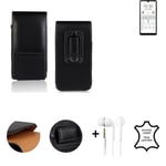 Vertical holster + headphones for Sony Xperia Ace II Belt Pouch Protective