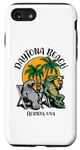 Coque pour iPhone SE (2020) / 7 / 8 Daytona Beach Florida USA Motif crocodile lamantin amusant