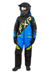 FXR CX Monosuit Barn Svart-Blå-Hi Vis""