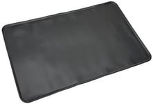 Amazon Basics Tapis de gamelle en silicone étanche pour animaux de compagnie - 61 x 41 cm, Noir, Unique