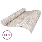 vidaXL Tapetti 3D kivityyli harmaa ja beige 10x0,53 m kuitukangas