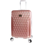 BEBE Stella Valise Cabine Rigide à roulettes pivotantes 53,3 cm, Rose Gold, Taille Unique,