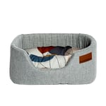 Hundbädd Danish design Colour Block Silver Lux Slumber Bed