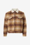 Levi's - Jacka Plaid Type3 Sherpa Truck - Brun