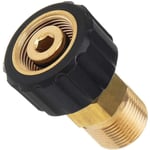 Raccord de Nettoyeur Haute Pression, M22 x 15 mm Filetage Femelle à M22 x 14 mm Filetage Mâle Raccord Rapide Nettoyeur Haute Pression Adaptateur