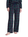 LAPASA Pantalon de Pyjama Polaire Femme Bas de Pyjama Avec Poches Pantalon d’Intérieur Coupe Décontractée L109 Vert Foncé & Bleu Marine (Polaire) S