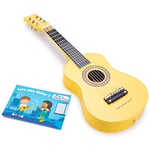 New Classic Toys Instrument débutants Guitare avec Le Livre de Musique-Jaune, 343, 600 x 195 x 60mm