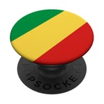 Drapeau de la République du Congo Proud Patriot Souvenir Fan PopSockets PopGrip Adhésif