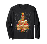 Scottish Highland Cow Christmas Tree Funny Cow Lover Xmas Long Sleeve T-Shirt