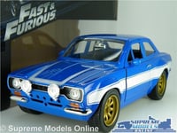 FAST & FURIOUS BRIAN'S FORD ESCORT MK1 RS2000 CAR MODEL 1:24 SIZE LARGE JADA T3