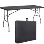 Springos® Table Pliante 180 Cm - Noir