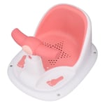 Infant Bath With Backrest Baby Toddler Shower Chair(Pink White)