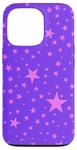 Coque pour iPhone 13 Pro Violet et rose, étoiles