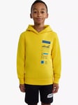 Napapijri Kids' Liard Logo Graphic Hoodie, Yellow