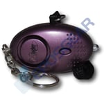 Purple 140db Minder Personal Panic Rape Attack Safety Keyring Alarm Torch