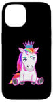 Coque pour iPhone 14 Fabelwesen Figurine de conte de fées princesse licorne fille enfant