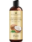 Handcraft Blends Fractionated Coconut Oil - 236 ml - 100% Pure and Natural - Premium Grade Carrier Oil - Hair and Body Oil - Massage Oil - Hexane-Free