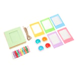 Instant Film Camera Photo Frame Set 3 In Colorful Paper Picture Frames With Clip