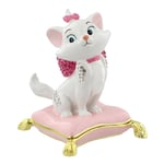 Disney Trinket Box Enamel Jewelled with Hinged Lid Aristocats Marie Cat Animal