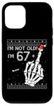 Coque pour iPhone 12/12 Pro 67 + 1 Flip Off Middle Finger - Funny Skull 68th Birthday