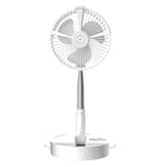 Ventilateur sur pied Ultra Silencieux Multifonctionnel Ventilateur De Bureau Pliable Evolutif Avec Veilleuse Lampe de table Humidificateur Boîte de rangement Blanc