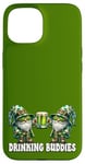 iPhone 15 Green Gnomes In St Patricks Day Costume For Drinking Buddies Case