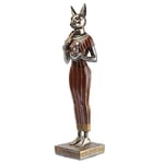 lachineuse - Statuette Bastet 31 cm - Déesse Égyptienne - Statue Décoration Égypte Antique - Figurine Objet Egyptien Tête de Chat - Buste Egyptien - Idée Cadeau Originale Déco - Décoration Intérieure