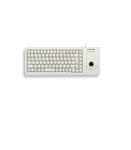 Cherry G84-5400LUMDE-0 Track Ball Compact Keyboard - Light Grey