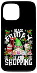 iPhone 13 Pro Max Friday Is For Shopping Women Funny Christmas Coffee Gnome Case