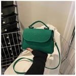 Dam Trend Handväskor Retro Designer lyxiga fyrkantiga Crossbody-väskor Green