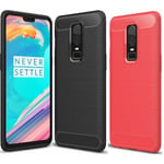 OnePlus 6 Stöttåligt Stötdämpande Skal SlimCarbon Svart