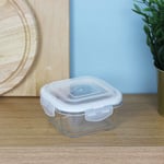 Freska 520ml Borosilicate Glass Lunch Box Food Container Airtight Plastic Lid