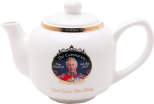 Toyland® King Charles III Coronation Commemorative Tea Pot - His Majesty the Kin